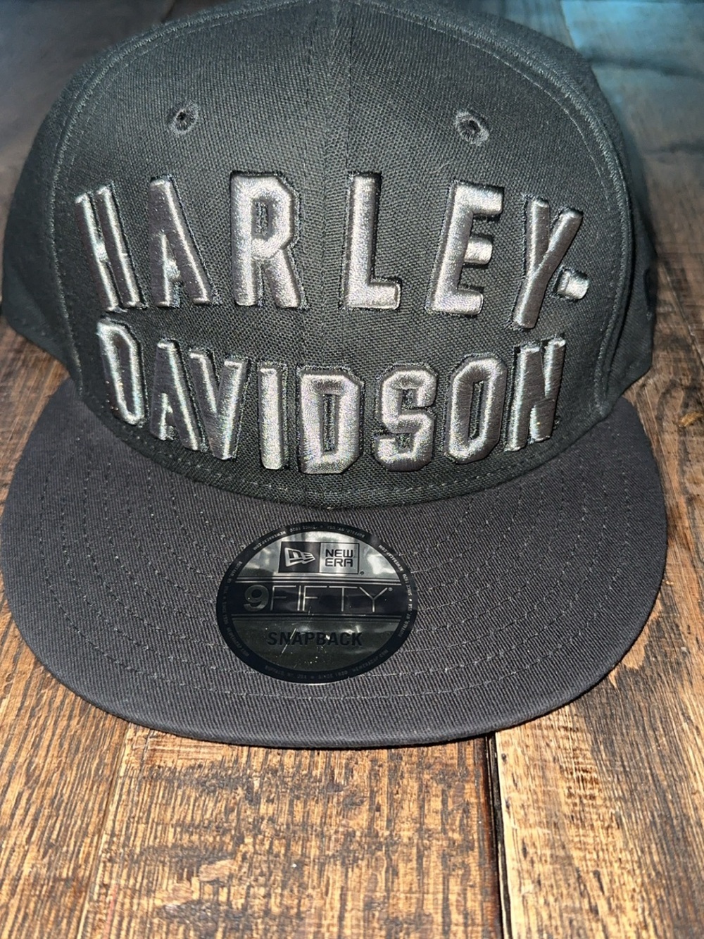 Harley-Davidson Black Embroidered Snapback Hat
